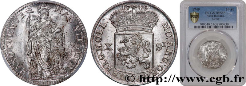 NETHERLANDS - UNITED PROVINCES
Type : 10 Stuivers Hollande 
Date : 1749 
Metal :...