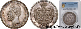 ROMANIA
Type : 5 Lei Proof Charles Ier 
Date : 1901 
Mint name / Town : Bucarest 
Metal : silver 
Millesimal fineness : 900  ‰
Diameter : 37  mm
Orien...