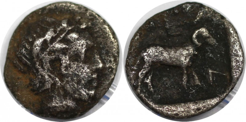 Griechische Münzen, TROAS, Neandria. Obol ca. 450-400 v. Chr. Silber. 0,49 g. 9 ...