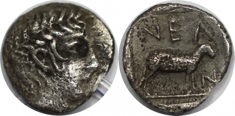 Griechische Münzen, TROAS, Neandria. Obol ca. 450-400 v. Chr. Silber. 0,57 g. 9,...