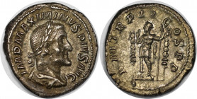 Römische Münzen, MÜNZEN DER RÖMISCHEN KAISERZEIT. Maximinus I., 235-238 n. Chr, AR-Denar (3.22 g) Sehr schön