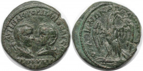 Römische Münzen, MÜNZEN DER RÖMISCHEN KAISERZEIT. Thrakien, Anchialus. Gordianus III. Pius und Tranquillina. AE, 238-244 n. Chr. (11.78 g. 26.5 mm) Vs...