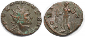 Römische Münzen, MÜNZEN DER RÖMISCHEN KAISERZEIT. Claudius II. Gothicus. (268-270 n. Chr). Antoninianus 269 n. Chr. (2,43 g. 18 mm) Vs.: IMP CLAVDIVS ...