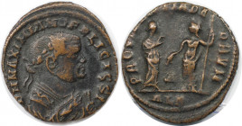 Römische Münzen, MÜNZEN DER RÖMISCHEN KAISERZEIT. Maximianus Herculius (286-310 n. Chr). 1/2 Folis. (2.94 g. 21 mm) Vs.: D N MAXIMIANO FELICISSI, Büst...