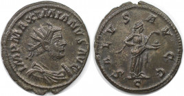 Römische Münzen, MÜNZEN DER RÖMISCHEN KAISERZEIT. Maximianus Herculius (286-310 n. Chr). Antoninianus. (4.14 g. 23 mm) Vs.: IMP MAXIMIANVS AVG, Büste ...