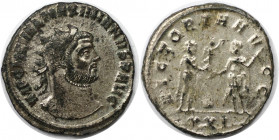Römische Münzen, MÜNZEN DER RÖMISCHEN KAISERZEIT. Maximianus Herculius (286-310 n. Chr). Antoninianus (3.60 g. 22.5 mm). Vs.: IMP C MA VAL MAXIMIANVS ...