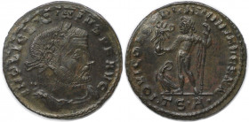Römische Münzen, MÜNZEN DER RÖMISCHEN KAISERZEIT. Licinius I. (308-324 n. Chr). Follis. (2.96 g. 24.5 mm) Vs.: IMP LIC LICINIVS PF AVG, Kopf mit Lorbe...