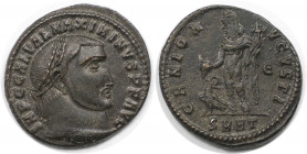 Römische Münzen, MÜNZEN DER RÖMISCHEN KAISERZEIT. Maximinus II. (309-313 n. Chr). 1/2 Follis. (4.94 g. 22 mm) Vs.: IMP C GAL VAL MAXIMINVS PF AVG, Kop...