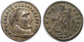 Römische Münzen, MÜNZEN DER RÖMISCHEN KAISERZEIT. Maximinus II. (309-313 n. Chr). Follis. (5.09 g. 21 mm) Vs.: IMP C GAL VAL MAXIMINVS PF AVG, Kopf mi...