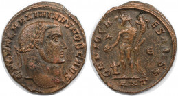 Römische Münzen, MÜNZEN DER RÖMISCHEN KAISERZEIT. Maximinus II. (309-313 n. Chr). Follis. (6.61 g. 24 mm) Vs.: GAL VAL MAXIMINVS NOB CAES, Kopf mit Lo...