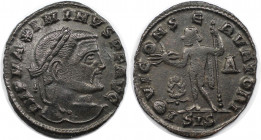Römische Münzen, MÜNZEN DER RÖMISCHEN KAISERZEIT. Maximinus II. (309-313 n. Chr). Follis. (3.96 g. 25 mm) Vs.: IMP MAXIMINVS PF AVG, Kopf mit Lorbeerk...