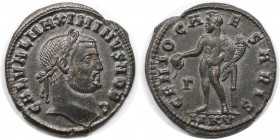 Römische Münzen, MÜNZEN DER RÖMISCHEN KAISERZEIT. Maximinus II. (309-313 n. Chr). Follis. (7.14 g. 25.5 mm) Vs.: GAL VAL MAXIMINVS NOB C, Kopf mit Lor...