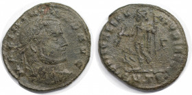 Römische Münzen, MÜNZEN DER RÖMISCHEN KAISERZEIT. Maximinus II. Daia. Follis 309-313 n. Chr. (6,28 g. 23,5 mm) Vs.: MAXIMINVS P F AVG, Kopf mit Lorbee...
