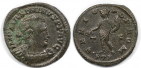 Römische Münzen, MÜNZEN DER RÖMISCHEN KAISERZEIT. Maximinus II. (310-313 n. Chr). Follis. Trier. (4.65 g. 23 mm) Vs.: IMP MAXIMINVS PF AVG, Kopf mit L...