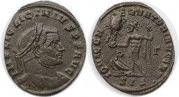 Römische Münzen, MÜNZEN DER RÖMISCHEN KAISERZEIT. Licinius I. (308-324 n. Chr). Follis 313 n. Chr. (3.38 g. 23.5 mm) Vs.: IMP LIC LICINIVS PF AVG, Kop...
