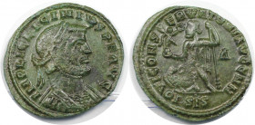 Römische Münzen, MÜNZEN DER RÖMISCHEN KAISERZEIT. Licinius I. (308-324 n. Chr). Follis 313 n. Chr. (3.34 g. 24 mm) Vs.: IMP LIC LICINIVS PF AVG, Kopf ...