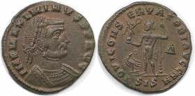 Römische Münzen, MÜNZEN DER RÖMISCHEN KAISERZEIT. Maximinus II. (310-313 n. Chr). Follis 313 n. Chr., Siscia. (3.84 g. 22.5 mm) Vs.: IMP MAXIMINVS PF ...