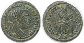 Römische Münzen, MÜNZEN DER RÖMISCHEN KAISERZEIT. Constantine I. (306-337 n. Chr). Bronze 317-318 n.Chr. (1.58 g. 16.5 mm). Vs.: DIVO MAXIMIANO SEN FO...