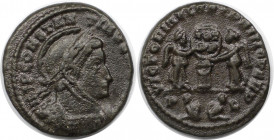 Römische Münzen, MÜNZEN DER RÖMISCHEN KAISERZEIT. Constantinus I. (307-337 n. Chr). Follis 319-320 n. Chr., Lugdunum. (2.83 g. 18 mm) Vs.: IMP CONSTAN...
