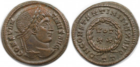 Römische Münzen, MÜNZEN DER RÖMISCHEN KAISERZEIT. Constantinus I. (307-337 n. Chr). Follis 320-321 n. Chr., Ticinum. (2.99 g. 19.5 mm) Vs.: CONSTANTIN...