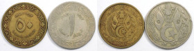 Weltmünzen und Medaillen, Algerien / Algeria, Lots und Sammlungen. 50 Centimes, 1 Dinar. Lot von 2 Münzen 1964. Bild ansehen Lot