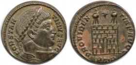 Römische Münzen, MÜNZEN DER RÖMISCHEN KAISERZEIT. Constantinus I. (307-337 n. Chr). Follis 324-325 n. Chr., Treveri (Trier). (3.12 g. 18 mm) Vs.: CONS...