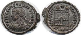 Römische Münzen, MÜNZEN DER RÖMISCHEN KAISERZEIT. Constantius II. (337-361 n. Chr). Follis 325-326 n. Chr., Cyzicus. (3.89 g. 19 mm) Vs.: FL IVL CONST...