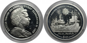 Weltmünzen und Medaillen, Britische Jungferninseln / British Virgin Islands. Admiral Horatio Nelson (1758-1805). 10 Dollars 2005. 28,28 g. 0.925 Silbe...