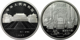 Weltmünzen und Medaillen, China. Palastmuseum in Peking. Kaiserlicher Thron. 10 Yuan 1997. 31,14 g. 0.999 Silber. 1 OZ. KM 1095. Polierte Platte, mit ...