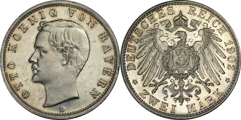 Deutsche Münzen und Medaillen ab 1871, REICHSSILBERMÜNZEN, Bayern. Otto (1886-19...