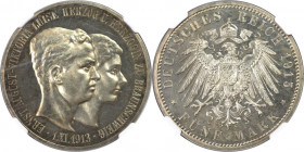 Deutsche Münzen und Medaillen ab 1871, REICHSSILBERMÜNZEN, Braunschweig-Lüneburg. Ernst August (1913-1918). 5 Mark 1915 A, Berlin, Titel ohne Lüneburg...