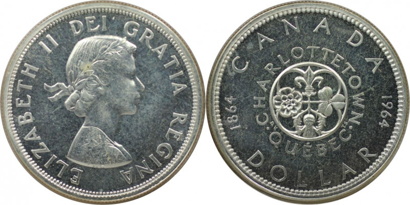 Weltmünzen und Medaillen, Kanada / Canada. Wildgans. 1 Dollar 1964. 23,3 g. 0.80...