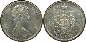 Weltmünzen und Medaillen, Kanada / Canada. Elizabeth II. 50 Cents 1965. 11,66 g. 0.800 Silber. 0.3 OZ. KM 63. Stempelglanz