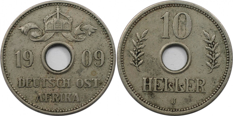 Deutsche Münzen und Medaillen ab 1871, DEUTSCHE KOLONIEN. Deutsch Ostafrika. 10 ...