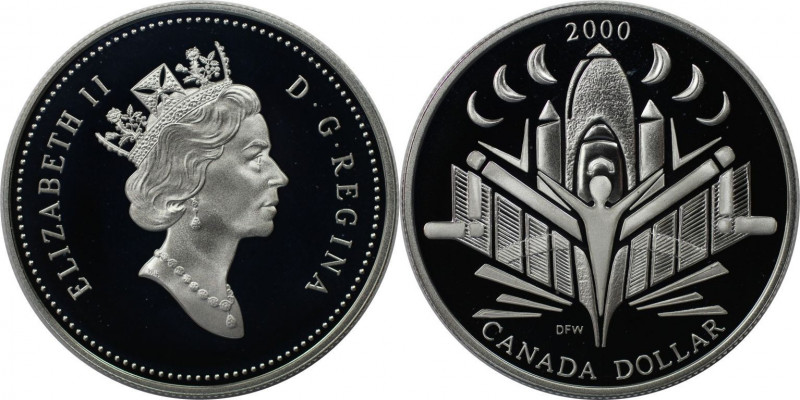 Weltmünzen und Medaillen, Kanada / Canada. Millennium. 1 Dollar 2000. 25,18 g. 0...