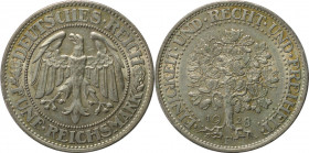 Deutsche Münzen und Medaillen ab 1871, WEIMARER REPUBLIK. 5 Reichsmark 1928 F. Eichbaum. Silber. KM 56, Jaeger 331, AKS 25. Sehr Schön-Vorzüglich