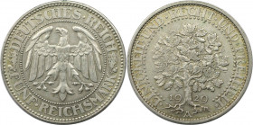 Deutsche Münzen und Medaillen ab 1871, WEIMARER REPUBLIK. 5 Reichsmark 1929 A. Eichbaum. Silber. KM 56, Jaeger 331, AKS 25. Vorzüglich