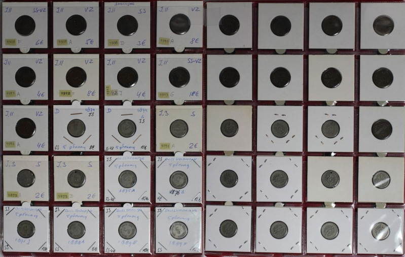Deutsche Münzen und Medaillen ab 1871, LOTS UND SAMMLUNGEN. REICHSKLEINMÜNZEN. L...