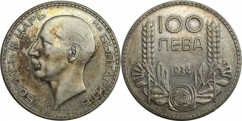 Europäische Münzen und Medaillen, Bulgarien / Bulgaria. Boris III. 100 Lewa 1934...