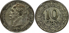 Europäische Münzen und Medaillen, Dänemark / Denmark. DÄNEMARK KÖNIGREICH. Frederik VIII. (1906-1912). 10 Öre 1907 VBP. Silber. KM 807. Sehr schön...