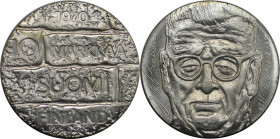 Europäische Münzen und Medaillen, Finnland / Finland. 100. Jahrestag - Geburt von Präesident Juho Paasikivi. 10 Markkaa 1970. 22,75 g. 0.500 Silber. 0...