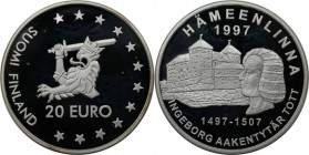Europäische Münzen und Medaillen, Finnland / Finland. Hämeenlinna. Medaille "20 Euro" 1997. 27,0 g. 0.925 Silber. Polierte Platte