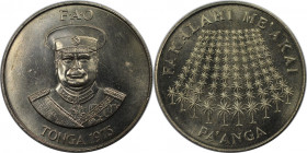 Weltmünzen und Medaillen, Tonga. Serie: F.A.O. 1 Pa'anga 1975. Kupfer-Nickel. KM 48. Stempelglanz