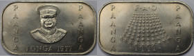 Weltmünzen und Medaillen, Tonga. Serie: F.A.O. 1 Pa'anga 1977. Kupfer-Nickel. KM 57. Rechteckig. Stempelglanz