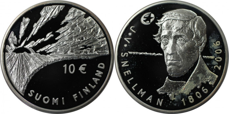 Europäische Münzen und Medaillen, Finnland / Finland. 125. Todestag von Johan Vi...