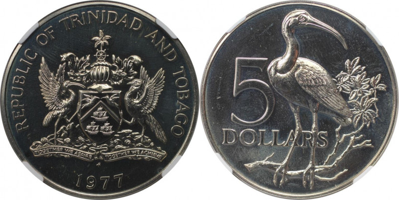 Weltmünzen und Medaillen, Trinidad und Tobago / Trinidad and Tobago. Scharlachib...