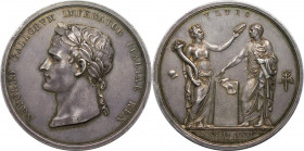 Medaillen und Jetons, Gedenkmedaillen. Frankreich / France. Silbermedaille 1805, von L. Manfredini. Auf seine Krönung zum König von Italien in Mailand...