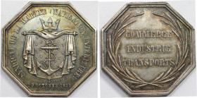 Medaillen und Jetons, Gedenkmedaillen. Frankreich / France. Medaille 1855. Signiert Allain.F. Vs.: SYNDICAT DE LA MARINE (NAVIGATION INTERIEURE), 29 O...