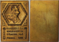 Medaillen und Jetons, Hundesport / Dog sports. "CELOSTATNI VYSTAVA PSU PRAHA 1926" Medaille, Bronze. 28.8 g. Stempelglanz