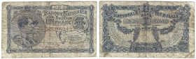 Banknoten, Belgien / Belgium. 1 Franc 27.04.1920. Pick 92.1. IV